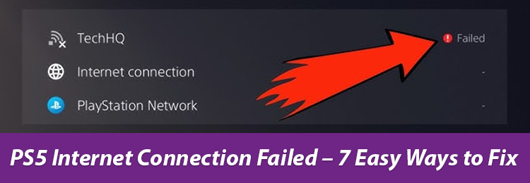 PS5 Internet Connection Failed