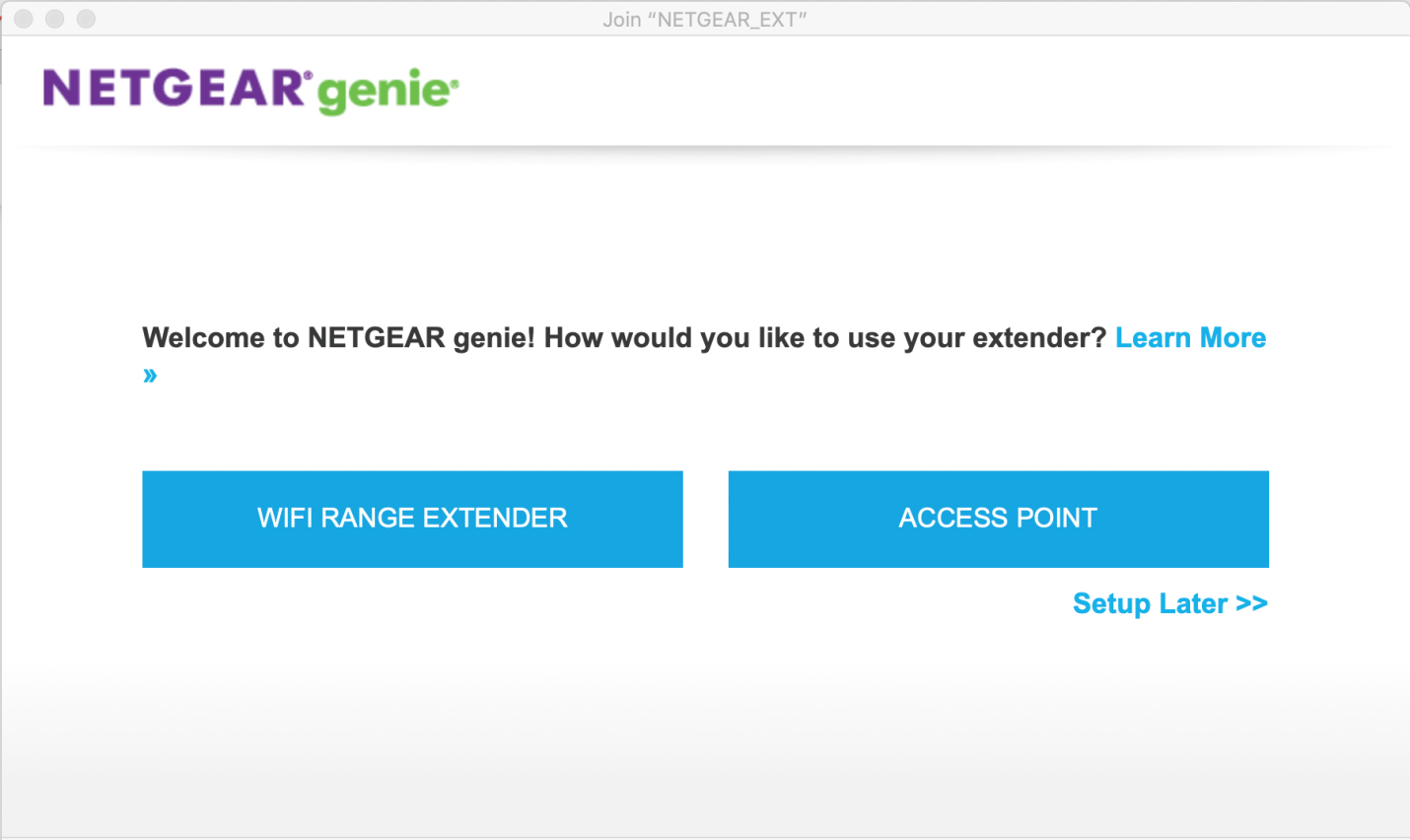 Access the Web Panel of Netgear Extender