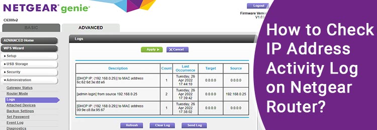 How to Check IP Address Activity Log on Netgear Router?