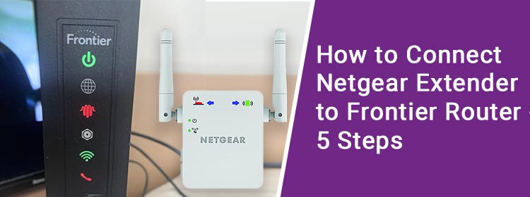 connect netgear extender to frontier router