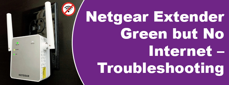 Netgear Extender Green but No Internet