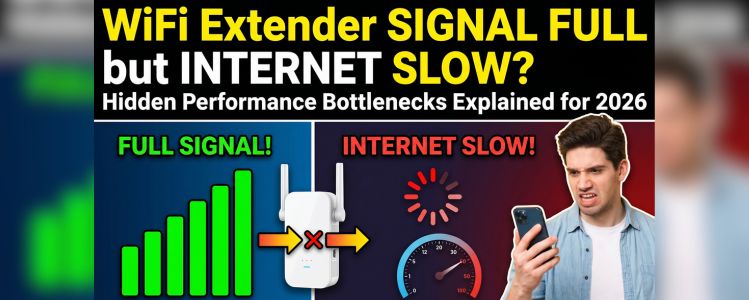 WiFi Extender Signal Full but Internet Slow