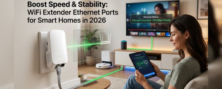 How WiFi Extender Ethernet Ports Can Improve Speed and Stability for Smart Home Devices in 2026