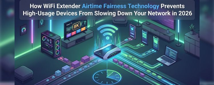 How WiFi Extender Airtime Fairness Technology Prevents High-Usage Devices From Slowing Down Your Network in 2026