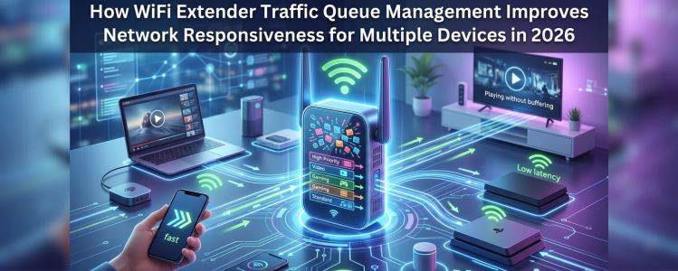 WiFi Extender Traffic Queue Management